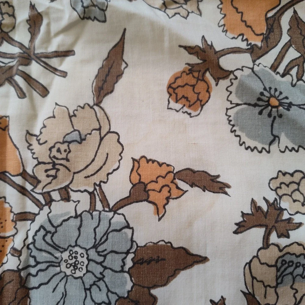 Sears Roebuck Renfrew Hall Perma Prest Percale Twin Sheet Set & Pillowcase Retro